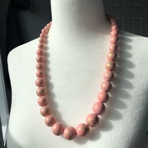 Elegant Pink Beaded Necklace